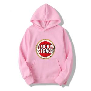 2024 Sudadera con capucha para hombre Lucky Strike Logo bordado desgastado polar 3D impreso estilo de invierno 100% algodón - Product Image 6