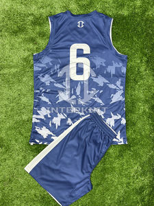 Uniforme d'équipe de basket-ball imprimé sur mesure |   Ensemble de shorts en jersey respirant 100% polyester, anti-humidité et anti-UV - Product Image 3