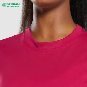 Behram International Men's <b>100</b>% <b>Polyester</b> Pink O-Neck Regular Fit Casual Jersey T-<b>Shirt</b> Eco-Friendly Anti-Pilling Summer Season - Product Image 5