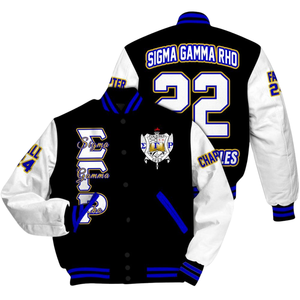 แจ็คเก็ต Sigma แกมม่า Rho 1922 Luxe เลตเทอร์แมน Sigma grho Greek Royal poodle Pride Edition - Product Image 3