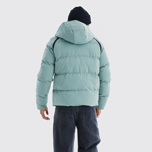 Vêtements à bulles avec logo personnalisé Veste bouffante pour hommes Veste d'hiver épaisse et chaude surdimensionnée pour hommes - Product Image 5