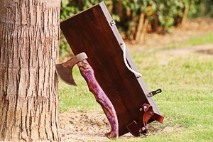 Hacha de acero de alto carbono personalizada hecha a mano con mango de madera y Funda de cuero fino tendencia Viral artículo de gran oferta - Product Image 6