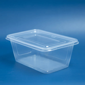 Technologie de moulage par injection 550 650 750 1000ml récipient alimentaire en plastique jetable rectangulaire transparent avec couvercle - Product Image 1
