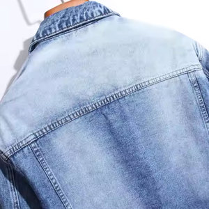 Veste en jean slim pour homme, best-seller, style urbain, écologique, confortable, légère, en toile, avec col montant, facile à porter - Product Image 3