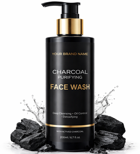Nettoyant Visage Purifiant au Charbon Actif en Gros pour un Nettoyage en Profondeur, Contrôle du Sébum et de l'Acné, Nettoyant Facial en Vrac OEM Marque Privée - Product Image 1