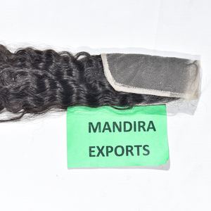 Cru pas cher en gros 100% cuticule alignée cheveux vierges indien long vison 6*6 fermeture ondulée crépus naturel Super vague cheveux humains - Product Image 4