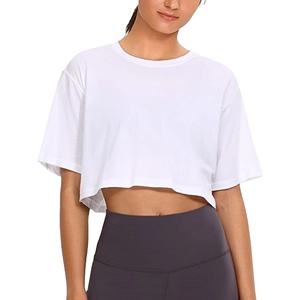 Camisetas Cortas de Moda para Mujer, Estilo Deportivo, para Yoga y Entrenamiento, Talla Grande, Manga Corta, Novedad 2026 - Product Image 5