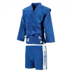 Traje de SAMBO para Niñas, Aprobado por la FIAS, Conjunto Deportivo de Karate y Taekwondo, Pantalones Cortos de Algodón Cómodos, Logotipo Personalizado, Servicio OEM Disponible - Product Image 1