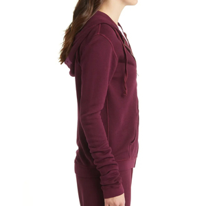 Plain Hoodie Fleece Zip-up Heavyweight Thick Winter mujeres moda sudaderas con capucha - Product Image 4