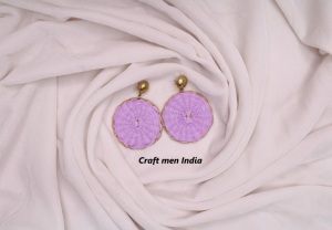 ต่างหูหมุดโลหะรูปทรงพัดสไตล์โบฮีเมียนต่างหูแฟชั่นลายเรขาคณิตสีมุก - Product Image 6