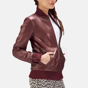 Customized Color And Design <b>Leather</b> <b>Jacket</b> Private Label Super Quality Breathable <b>Winter</b> <b>Jacket</b> For Women In Adult Size - Product Image 2