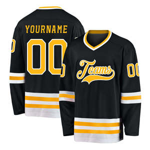 Camisetas de Hockey sobre Hielo Reversibles Negras Sublimadas Personalizadas al por Mayor de la Mejor Calidad, 100% Poliéster - Product Image 5