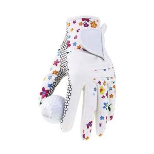 Fabricant 100% Gants de golf en cuir Cabretta Design multicolore Gants de golf unisexes respirants à sublimation pour droitier gauche - Product Image 2