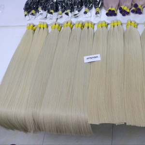 Extensions de cheveux en vrac couleur blonde haute qualité toutes longueurs Super Double dessiné 100% cheveux vietnamiens - Product Image 4