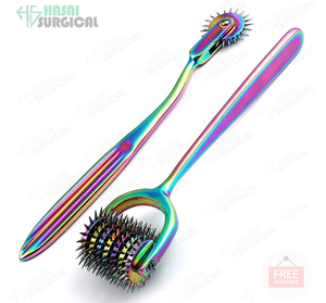 <b>Wartenberg</b> <b>Pinwheel</b> Instruments 4 Pieces Set Best Quality Stainless Steel Black Coating & Multi Colors Hot Sales CE ISO Approve - Product Image 3