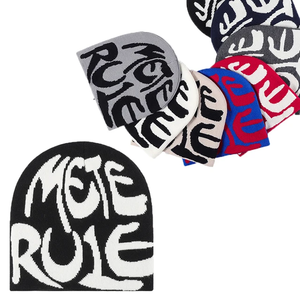 Gorro de Invierno Unisex Y2K de Alta Calidad, Ajustable, Tejido, 100% Acrílico, con Logotipo, Versátil, a Prueba de Frío, Cálido y Moderno - Product Image 1