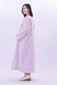 Robes de patient personnalisées, uniformes d'infirmière pour hôpital, manches longues, tissu en coton tissé, design unisexe, médecins, patients - Product Image 4