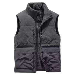 Veste formelle d'été pour homme avec fermeture éclair, gilet court en nylon, camisole, plusieurs poches, vêtements d'extérieur - Product Image 3