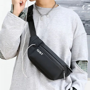 Unisex Premium Quality <b>Waterproof</b> Nylon Crossbody Waist Bag Customized Logo Mini Fashion Chest <b>Pouch</b> Canvas Material Characters - Product Image 5