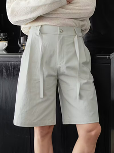 Tela de sarga de poliéster-Solapa trenzada Lavable a máquina Perfecto para viajes de verano y trajes casuales Pantalones cortos hechos en Bangladesh - Product Image 4