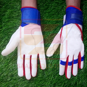 Guantes de Bateo de Béisbol de Alta Calidad, Suaves y Cómodos, de Cuero Genuino, Antideslizantes, de Secado Rápido, Dedos Completos - Product Image 2