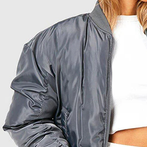 <b>Lightweight</b> And Breathable Casual Wear Winter <b>Women</b> Bomber <b>Jacket</b> High Quality Customized Logo Printed <b>Women</b> Bomber <b>Jacket</b> - Product Image 6