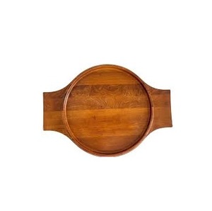 Plateau de service en bois fait main au design unique Plateau de service en bois naturel Plateau décoratif - Product Image 2