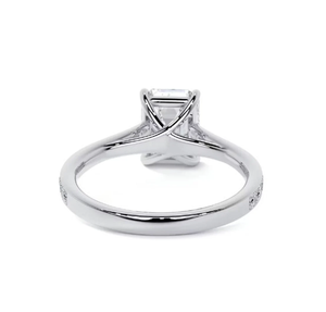 10k or jaune, or rose et or blanc taille émeraude laboratoire cultivé diamant bague de mariage taille émeraude diamant bague de fiançailles cadeau pour - Product Image 4