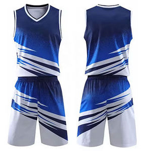 Vêtements de sport d'extérieur respirants à séchage rapide sans manches en polyester de haute qualité, uniforme de basketball personnalisé pour hommes, couleur unie - Product Image 1