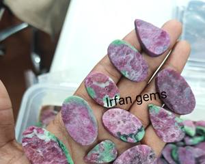 Top Grade 100% naturel Cabochon mélange forme pierre précieuse en vrac pour la fabrication de bijoux prix usine rubis Zoisite Druzy lot en vrac - Product Image 3