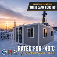 Conteneur de Campement pour Ouvriers OEM ODM 40 pieds, Bureau de Chantier Modulaire Préfabriqué, Hébergement, 37 Brevets, Exporté dans 30 Pays, Livraison Rapide