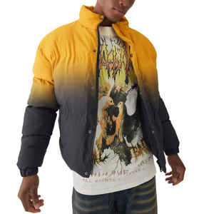 Chaqueta bomber de talla grande impermeable reflectante de alta calidad Unisex para hombre, ropa gruesa hinchada de invierno con relleno de algodón - Product Image 1