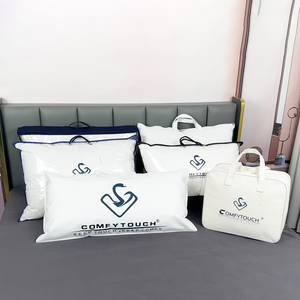 Wholesale Custom Plastic PVC Pillow Packaging <strong>Bag</strong> Non-woven Zipper <strong>Bag</strong> for <strong>Duvet</strong> Blanket Quilt - Product Image 1