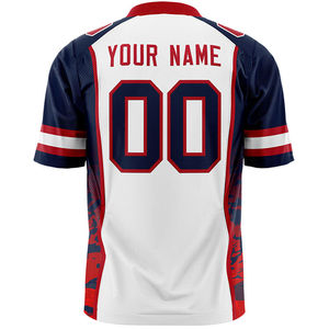 Maillot de football américain personnalisé 7V7 Uniforme de haute qualité Manches courtes Respirant Conception personnalisée - Product Image 4