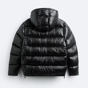 Veste à bulles d'hiver à manches longues pour l'extérieur avec col montant, séchage rapide et respirante, options personnalisables pour hommes - Product Image 2