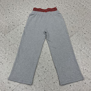 Nouveau pantalon de survêtement streetwear personnalisé, élégant, à double taille, en molleton bouclette de haute qualité, coupe large et ample, style évasé - Product Image 2