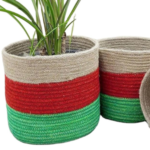 Nuevas Macetas Ecológicas de Yute para Cultivo, Cestas Decorativas para el Hogar, Ideales para Bonsáis, Fáciles de Manejar para Cultivos y Plantas Altas - Product Image 1