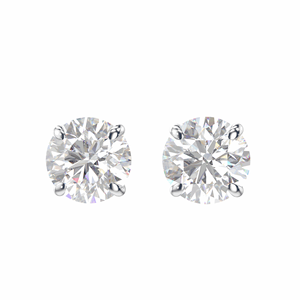 1.50 ctBoucles d'oreilles en diamant taillé rond pour femme - Product Image 5