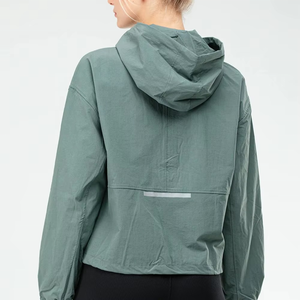 Women's Windbreaker <b>Jacket</b> Hooded Full Zip <b>Lightweight</b> Outdoor Custom Logo Ladies <b>Jackets</b> OEM Wholesale Supplier CUSTOM LOGO - Product Image 2