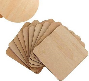 Meilleure vente en gros de sous-verres en bois de teck BLOOMAX de sous-verres en résine époxy carré en teck transparent d'Inde - Product Image 6