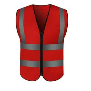 Chaleco de seguridad de alta visibilidad Equipo duradero reflectante ligero ajustable para construcción de obras viales y proyectos al aire libre - Product Image 1