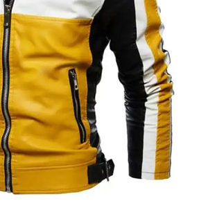 Venta al por mayor chaqueta de invierno de piel de vaca de los hombres de la mejor venta de alta calidad de longitud larga XL tamaño no tejido Método de tejido - Product Image 2