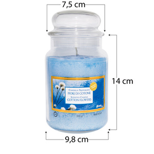 510g di fiori di cotone profumati vasetti di vetro candele 3 barattoli grandi-decorazioni per la casa profumate - Product Image 2