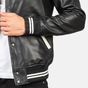 Chaquetas de Cuero Personalizadas de Buena Calidad 2025 Chaqueta de Cuero de Invierno para Hombre en Venta Chaquetas de Moda Cómodas - Product Image 5