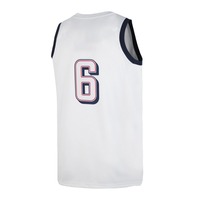 Maillot de basket-ball brodé USA 6 pour hommes Style petit ami respirant Gym débardeur 3D sans manches vêtements de sport confortable pour hommes