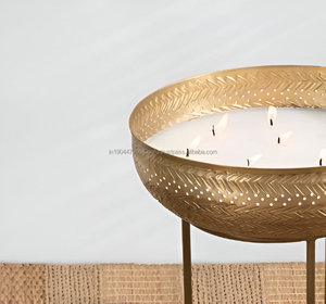 Export Quality Metal Wax Urli in Bulk Price From India For Wedding Home Decoration - Product Image 3