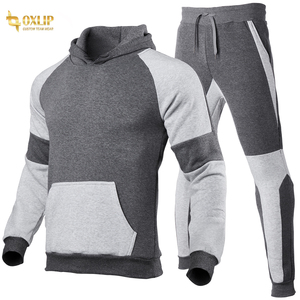 Chándal de jersey con logotipo personalizado de alta calidad para hombre, ropa deportiva cálida OEM de talla grande con sudaderas con capucha, pantalones activos para correr - Product Image 2