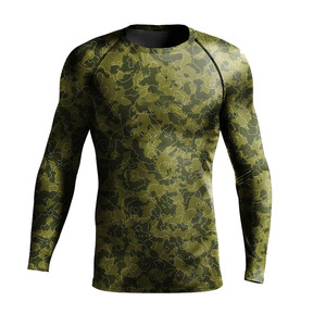 In Solid Colors Comfortable New Premium Product Customized Logo <b>Men</b> Fitness Sublimation Quick-Dry Adult Sports Rash Guard Top - Product Image 1