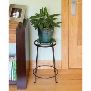 Meilleure vente de support pour plante en fer forgé de 18 pouces porte-pot de fleur en métal intérieur extérieur patio décoratif pour l'affichage de jardin - Product Image 1