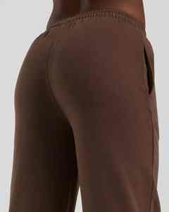 Anti-rides polaire hiver dentelle plat femmes large jambe pantalon Polyester/coton respirant sur mesure Logo impression OEM Service - Product Image 3